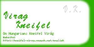 virag kneifel business card